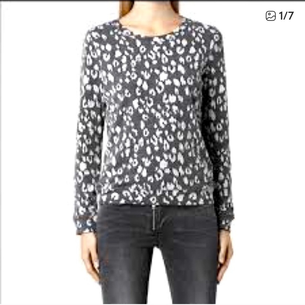 All Saints Yosa Japanese Cloth Sweatshirt UK 6 US 2